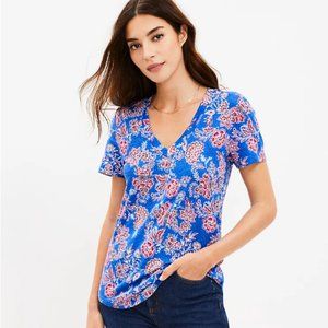 LOFT Garden Everyday V-Neck Tee, Size XL